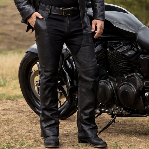Milwaukee Leather Other - Milwaukee Motorcycle Clothing Co Chaps Leather Mens Black Size 32 EUC